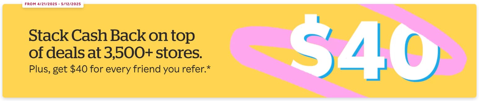 Rakuten $40 referral bonus