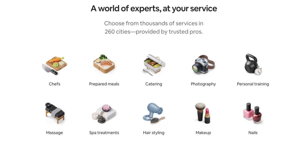 airbnb new services