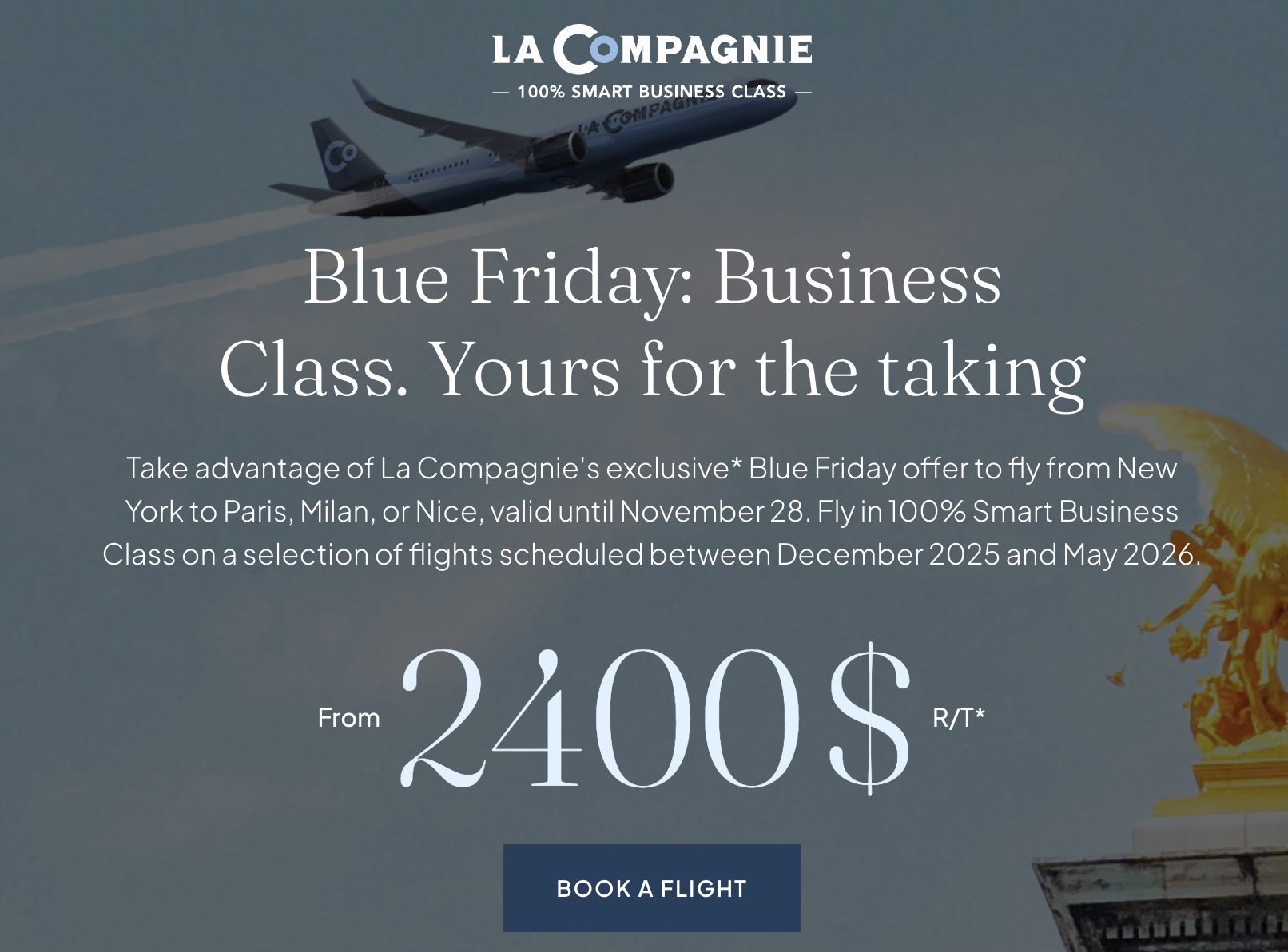 La Compagnie Black Friday flight deal