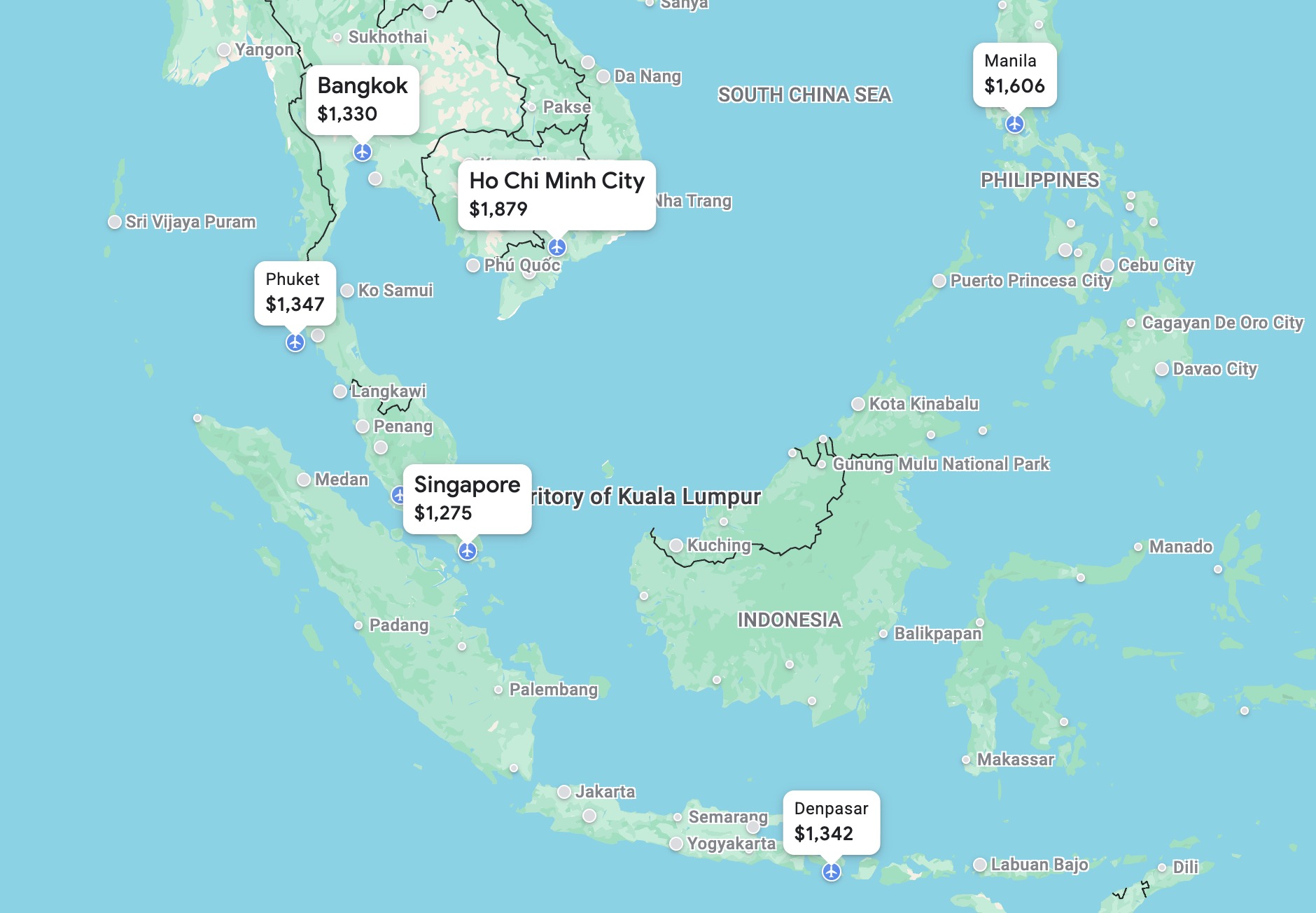 Singapore premium economy fares