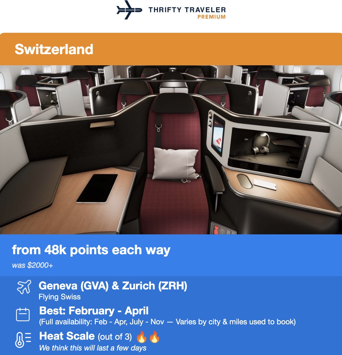 2 Cities for the Price of 1: How to Book Open-Jaw or Multi-City Flights 31 Switzerland business class flight deal
