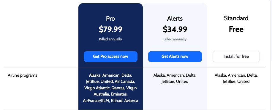 points path paid plans