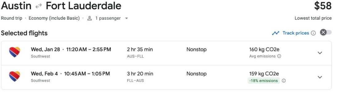 Thrifty Traveler Wrapped: 2025 Flight (& Hotel) Deals, by the Numbers 14 AUS-FLL airfare for $58 roundtrip