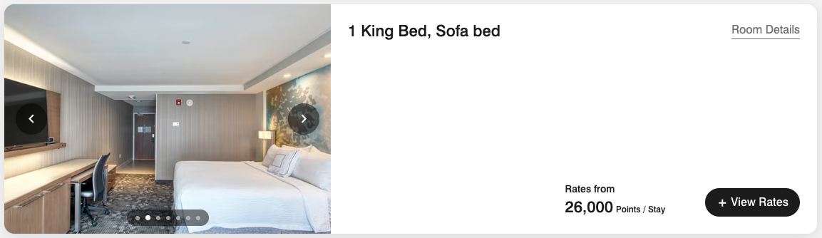 5 Ways to Use Chase Ultimate Rewards Points to Book Hotels 12 Courtyard by Marriott Fargo, ND award booking for 26,000 points/night