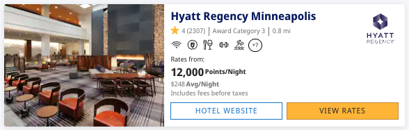 5 Ways to Use Chase Ultimate Rewards Points to Book Hotels 10 Hyatt Regency Minneapolis award night for 12,000 points