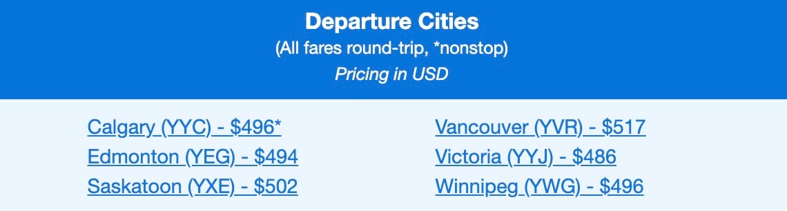 Tokyo Canada in the $400s