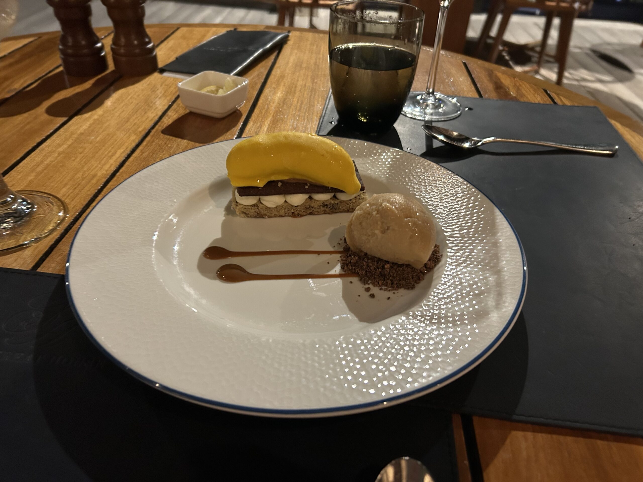 banana dessert on a plate