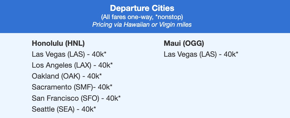 First Class Hawaii fares