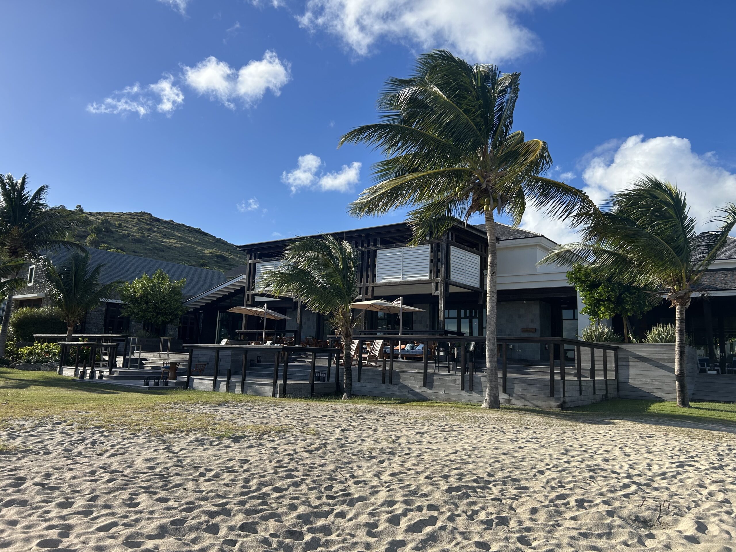 Great House and the Stone Barn restaurants side-by-side. 