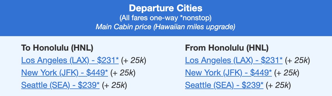 First Class upgrade fares