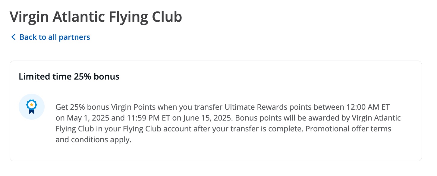 chase virgin transfer bonus