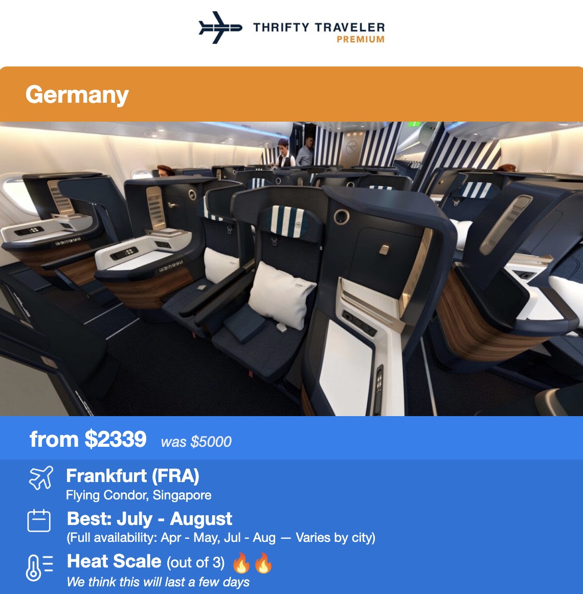 Summer Sweet Spots: 3 Strategies to Beat High Airfare to Europe During Peak Season 8 Condor Business Class flight deal