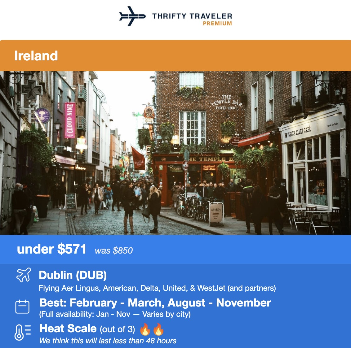 Summer Sweet Spots: 3 Strategies to Beat High Airfare to Europe During Peak Season 1 Dublin flight deal under $571 roundtrip
