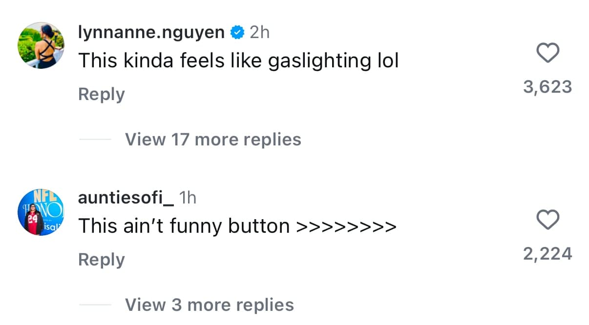 southwest comments on instagram