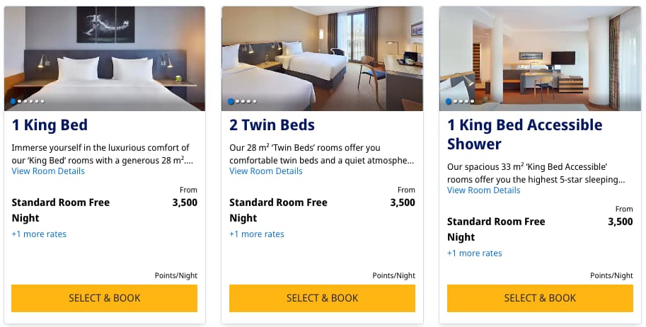 Lindner Hotel Leverkusen BayArena for 3,500 Hyatt points per night. 
