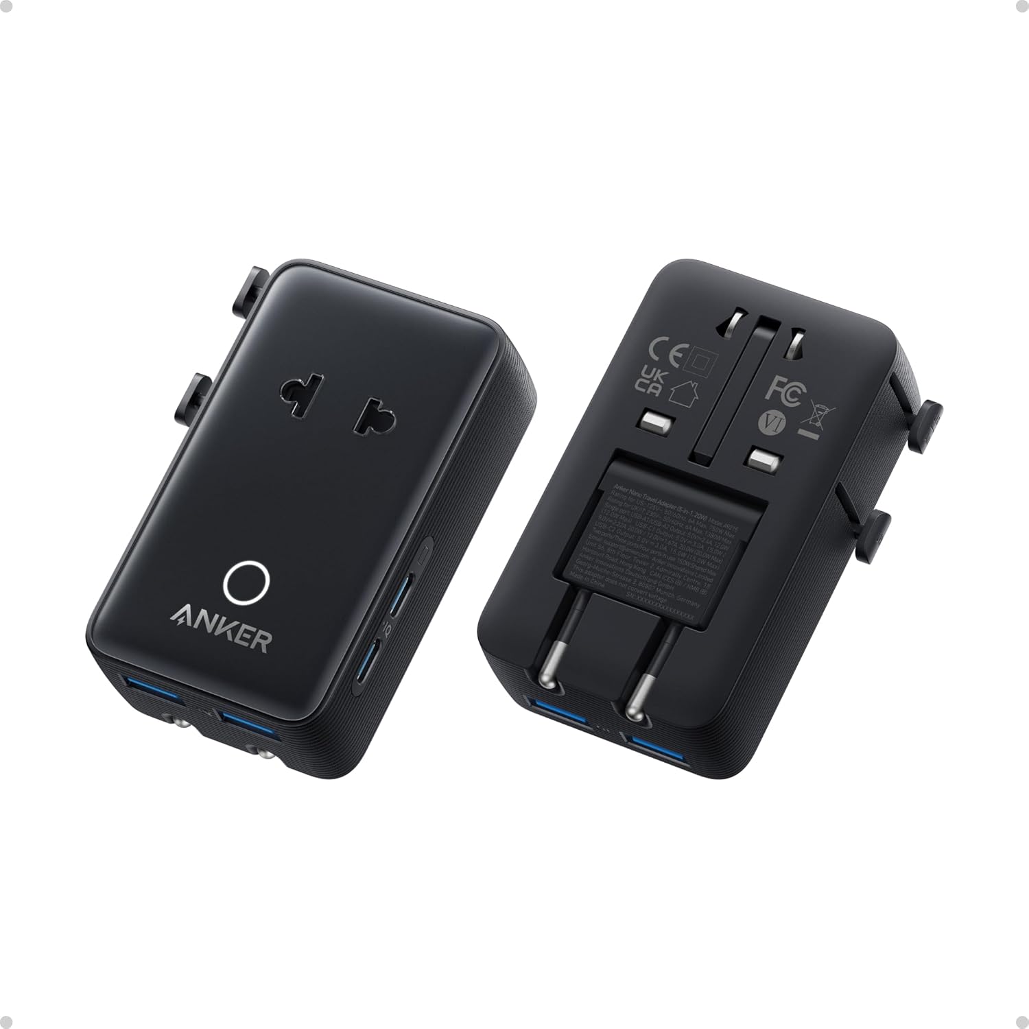 Last Chance: 11 of the Best Amazon Prime Day Deals for Travelers 19 anker power adapter front and back