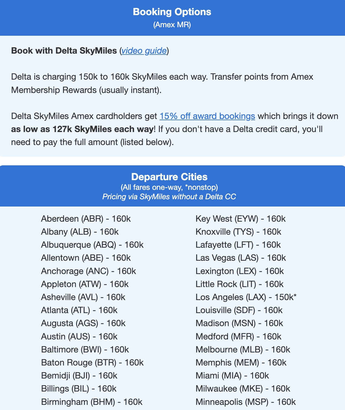 Delta One fares to Brisbane