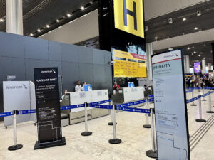 AA check in desk Sao Paulo