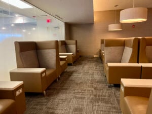 AA lounge MIA high-back chairs