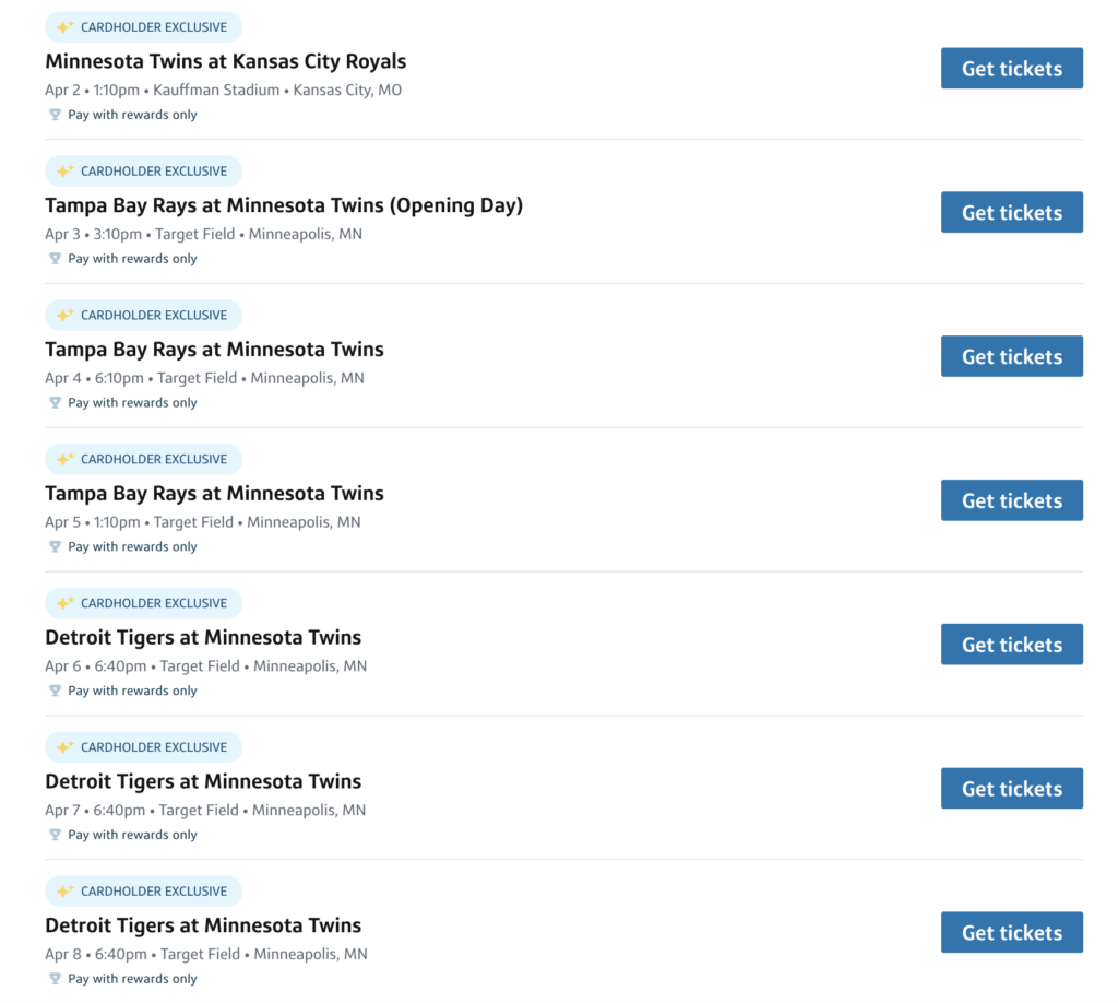 Back Again: Grab Lower-Level MLB Tickets for Just 5K Capital One Miles! 4 Cap One Travel 5k MLB tickets - twins