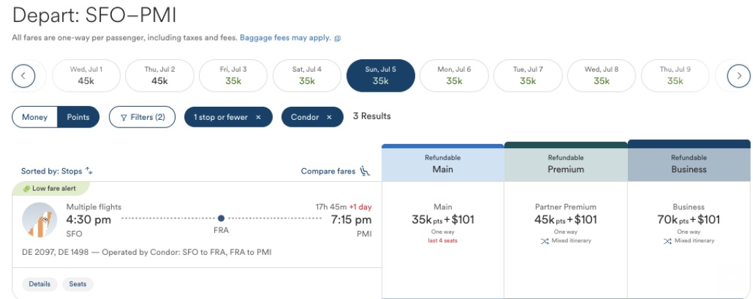 Biz Class Seats & 4th of July Retreats: The Best Cheap Flights for Summer 2026 (So Far) 7 Condor SFO fare
