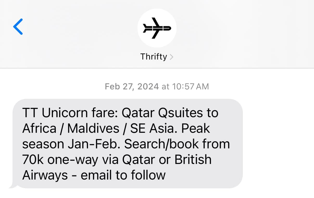 thrifty traveler premium alert