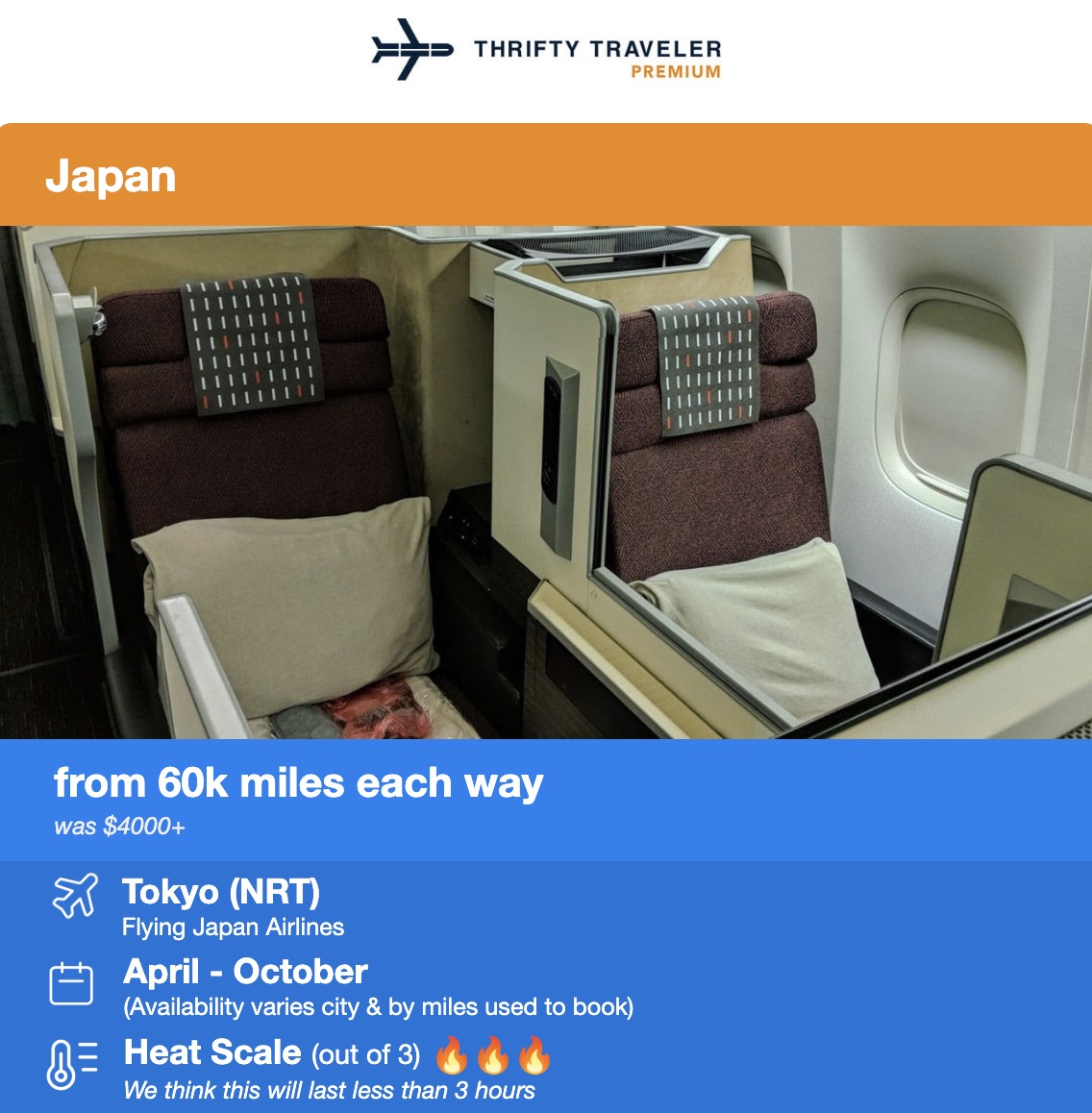 Biz Class Seats & 4th of July Retreats: The Best Cheap Flights for Summer 2026 (So Far) 5 Japan Airlines business class flight deals