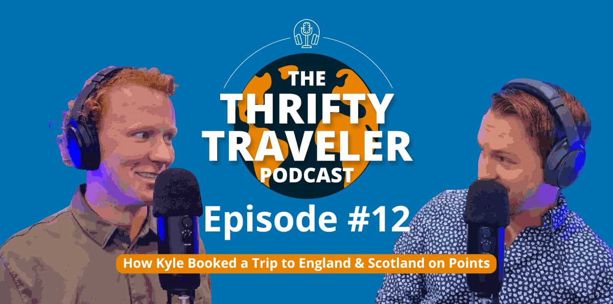 Two handsome podcasters talk on the front image of their show.