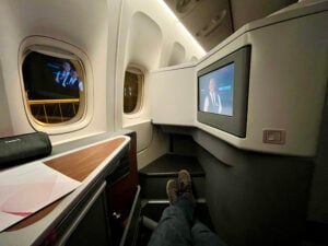 AA biz class legroom