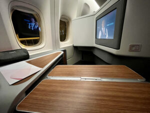 AA biz tray table
