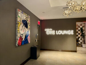 Delta One lounge sign