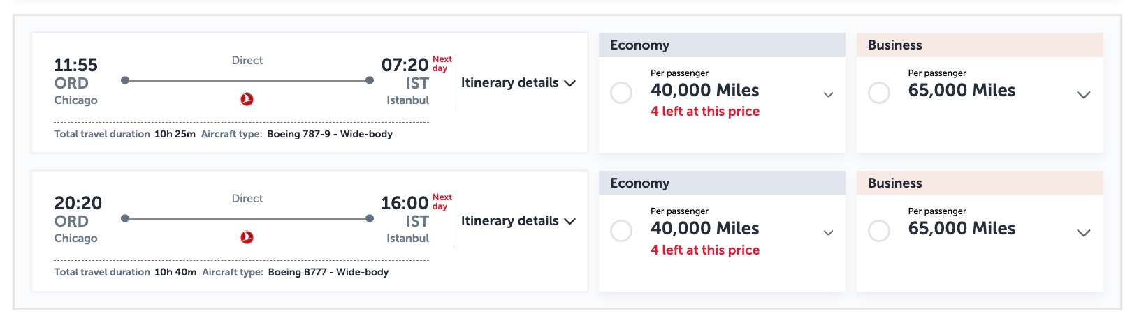 turkish airlines flights from chicago to istanbul