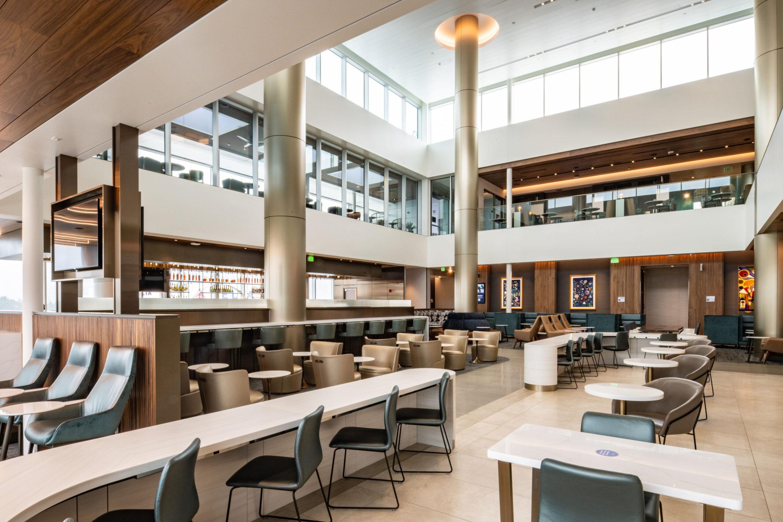Delta Sky Club in Seattle. 