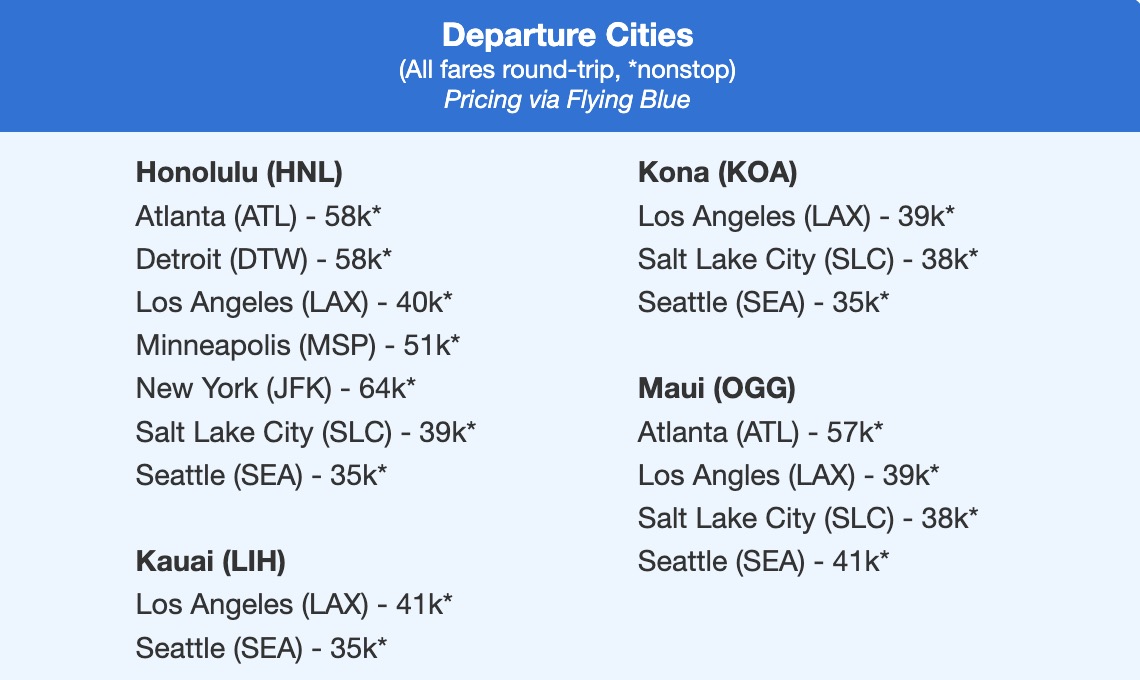 The Best Ways to Get to Hawaii This Year – From $197 or 15K Points RT 4 Delta fares to Hawaii booking with Virgin and FlyingBlue