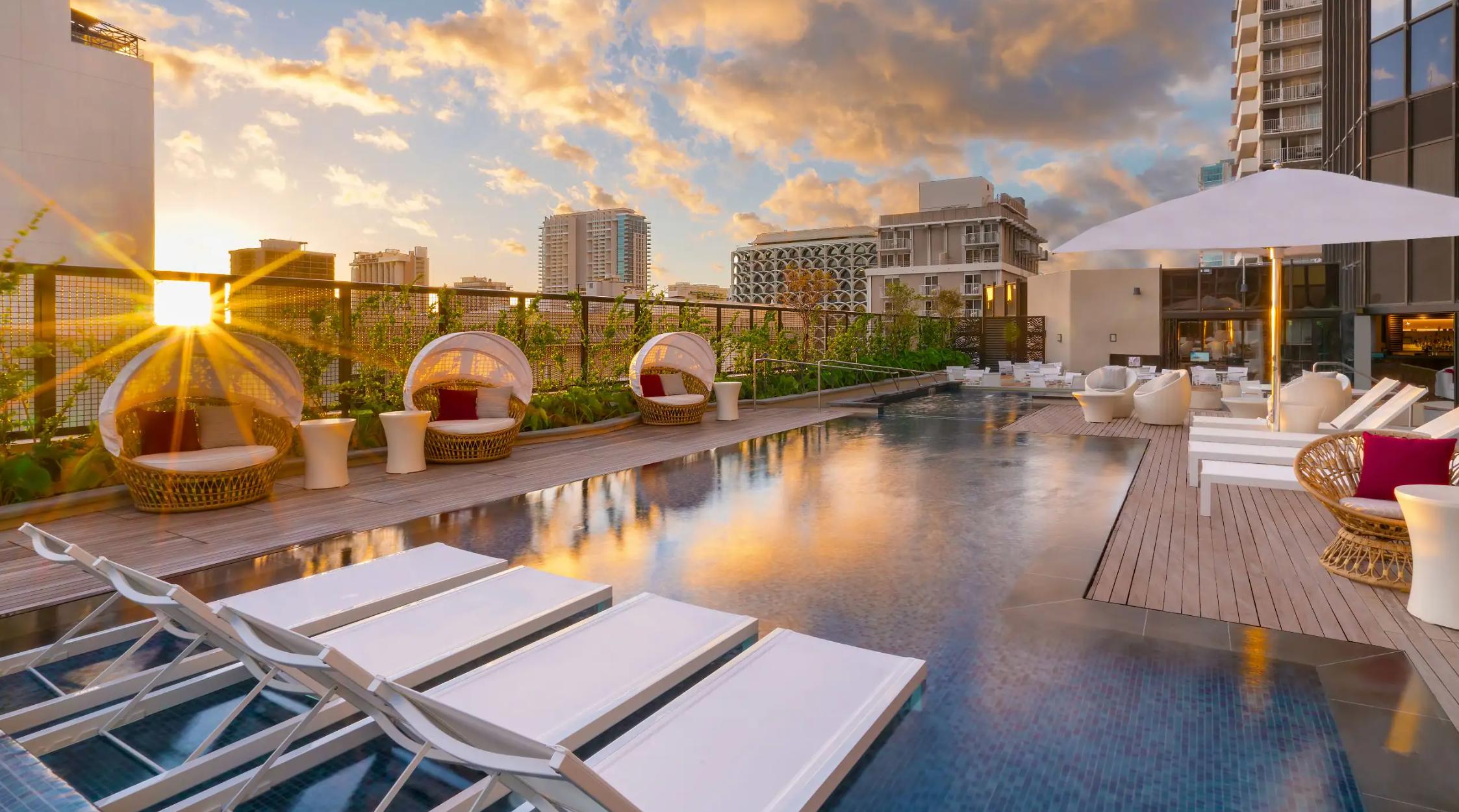 Hyatt Centric Waikiki Beach pool shot