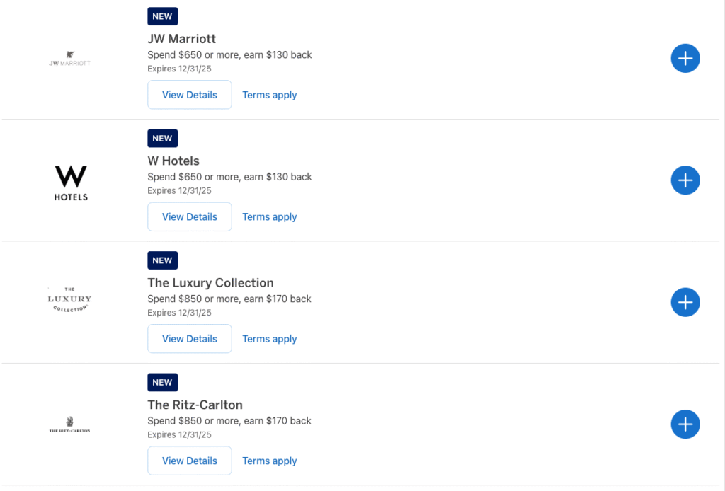 Marriott amex offers
