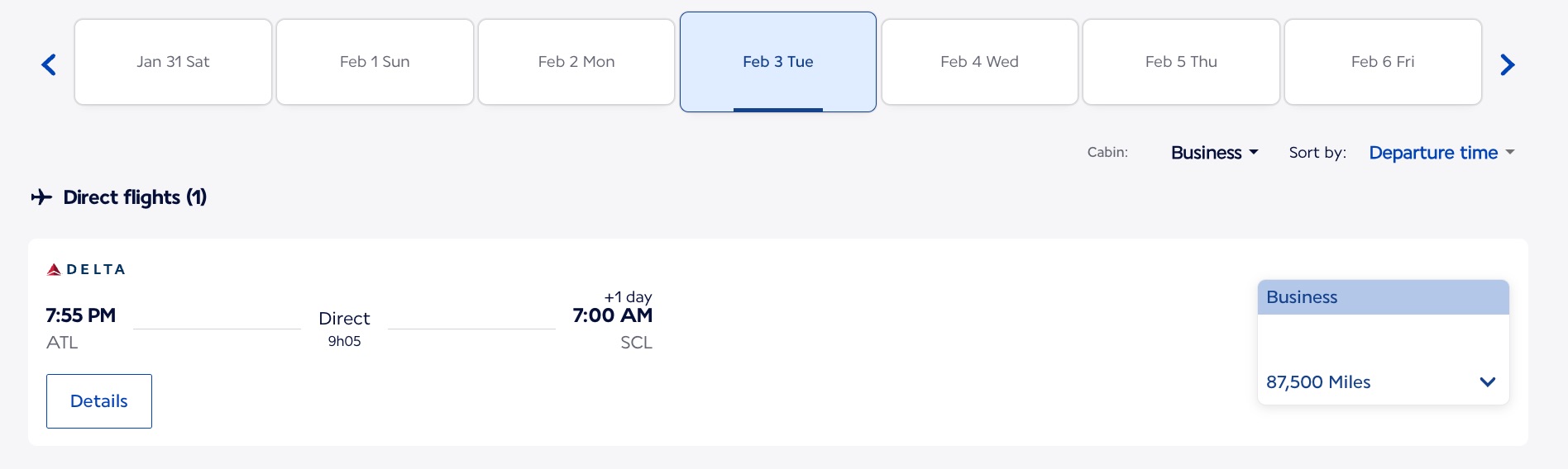 atlanta to santiago bookable through air france