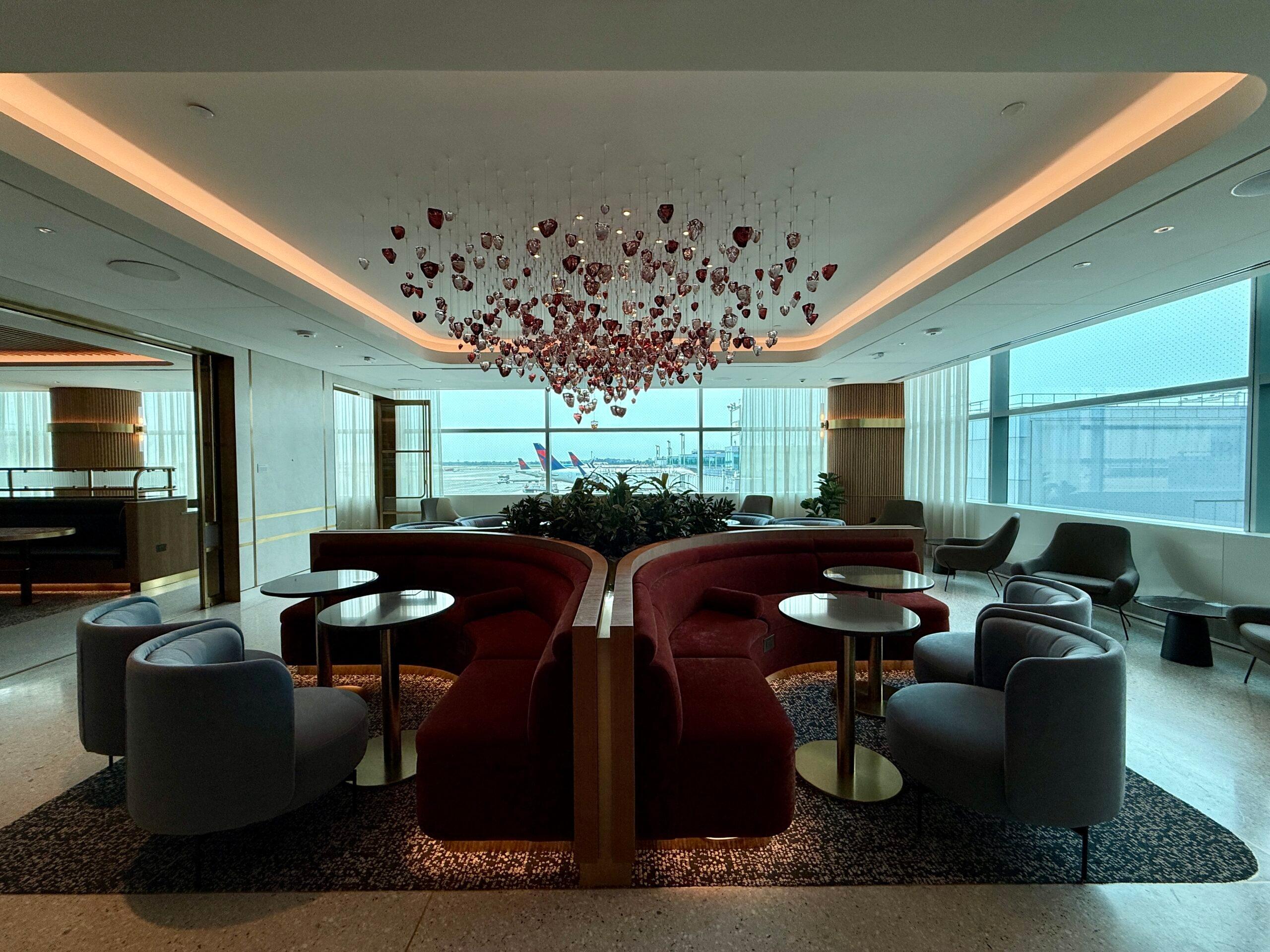 capital one lounge jfk seating area