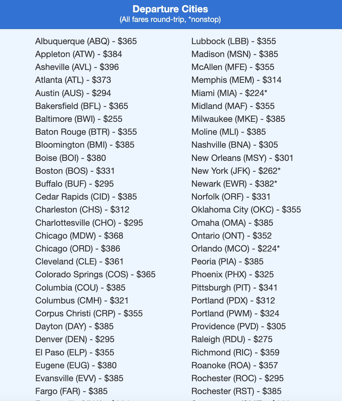 Costa Rica flight deal with fares in the $300s roundtrip. 