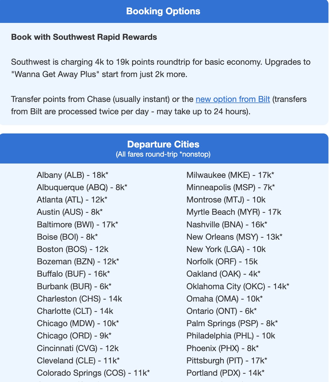 Las Vegas Rapid Rewards