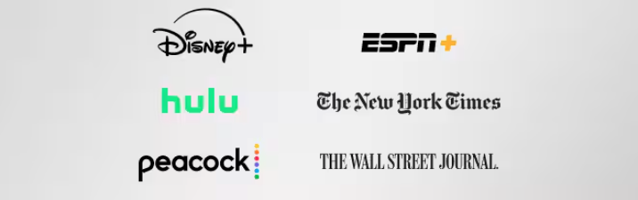 Amex Platinum Digital Entertainment Credit: Disney, ESPN, Hulu, NY TImes, Peacock, WSJ
