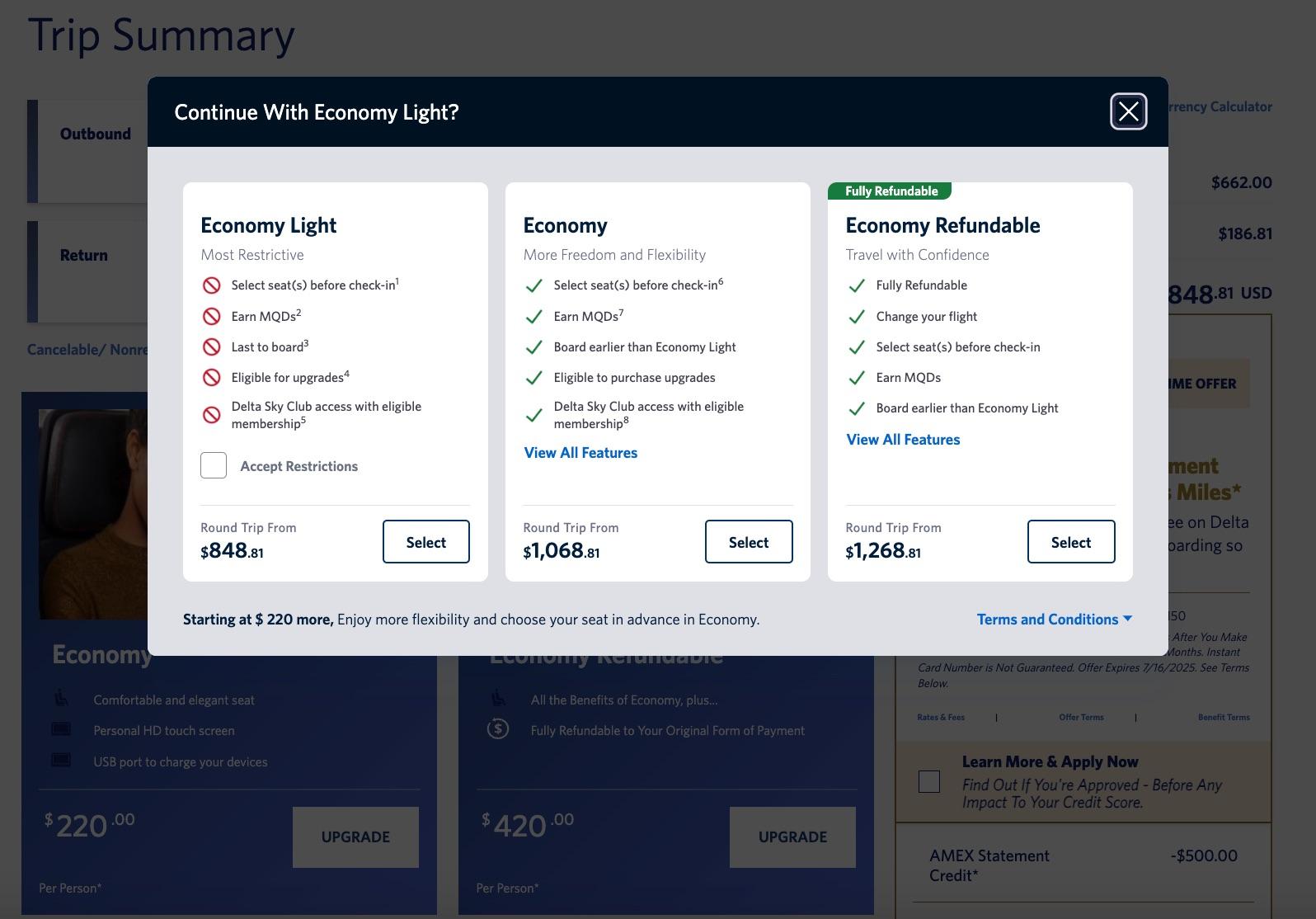 air france flight prices on delta 