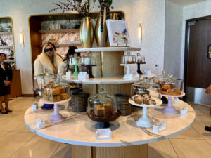 pastries at the Delta One Lounge LAX