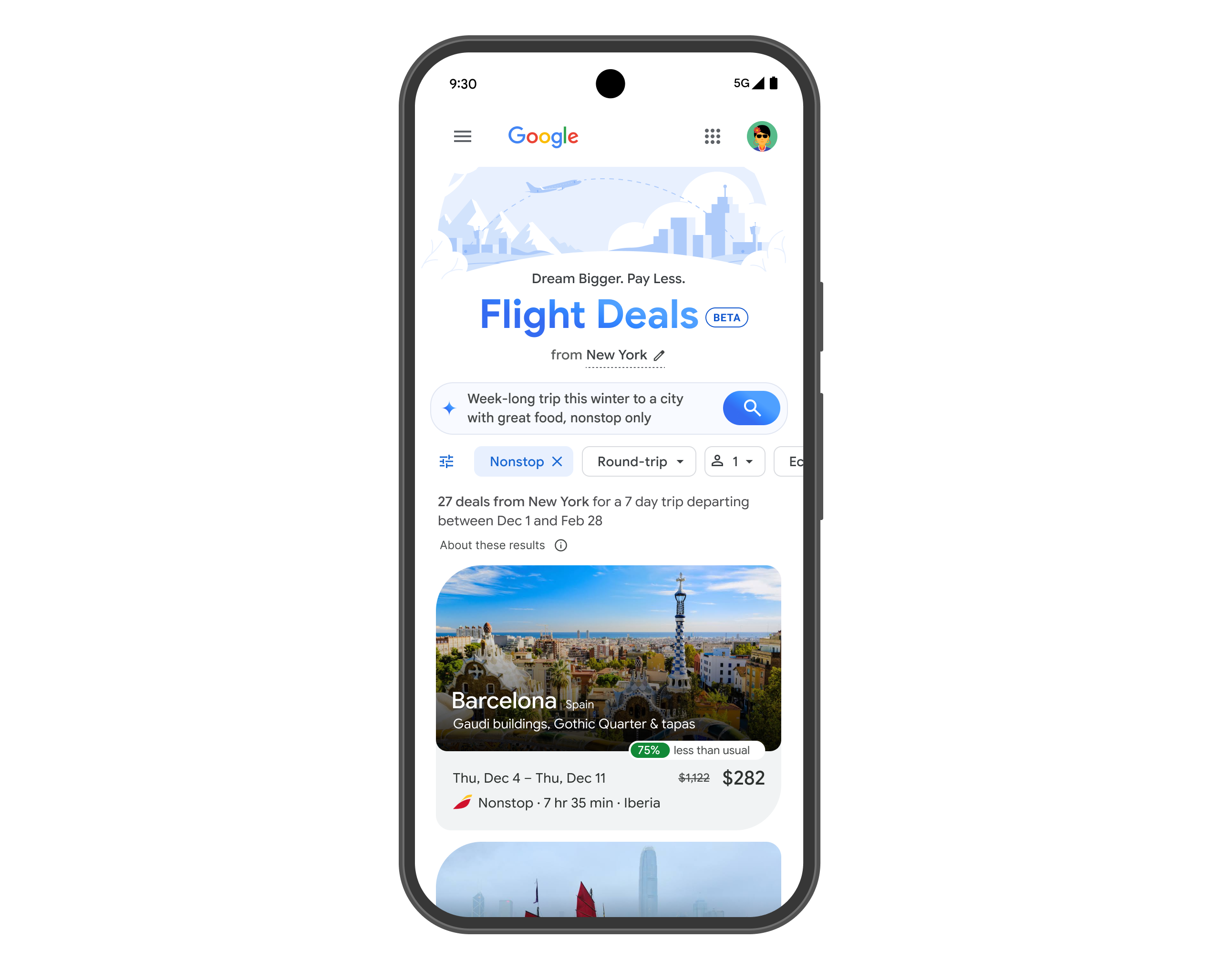 Google Flight Deals