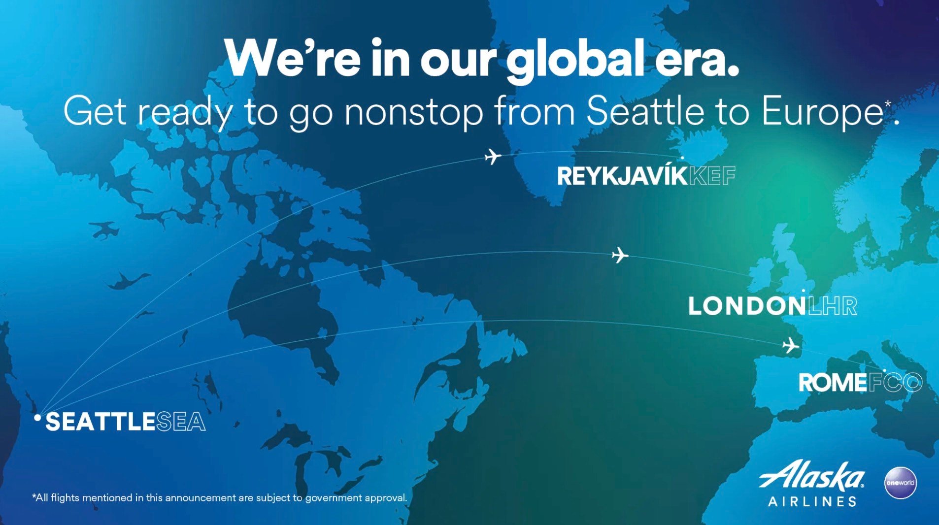 Alaska Airlines global expansion map