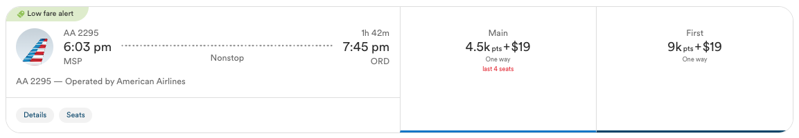 How to Quickly Earn 160K+ Alaska Atmos Rewards Points (& Why You Should) 10 Atmos Rewards booking from MSP-ORD for 4,500 points in economy or 9,000 in first class