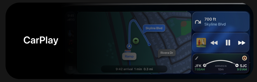 Apple CarPlay Flighty