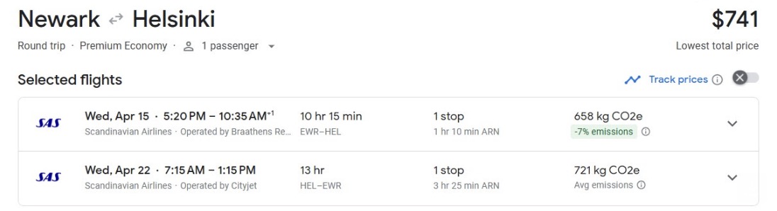 Premium Economy: How to Book a Comfier Seat for Economy Prices 10 SAS Airfare from NEwark to Helsinki