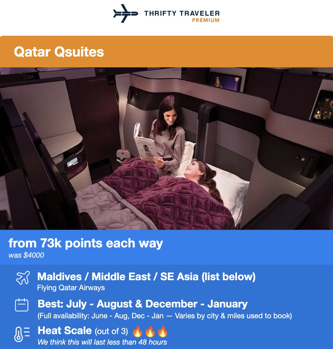 Qatar Airways QSuites flight deals