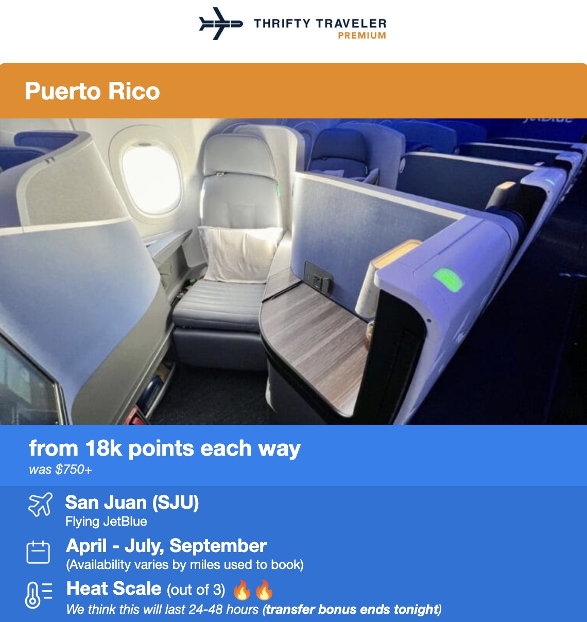 JetBlue Mint Business Class flight deal